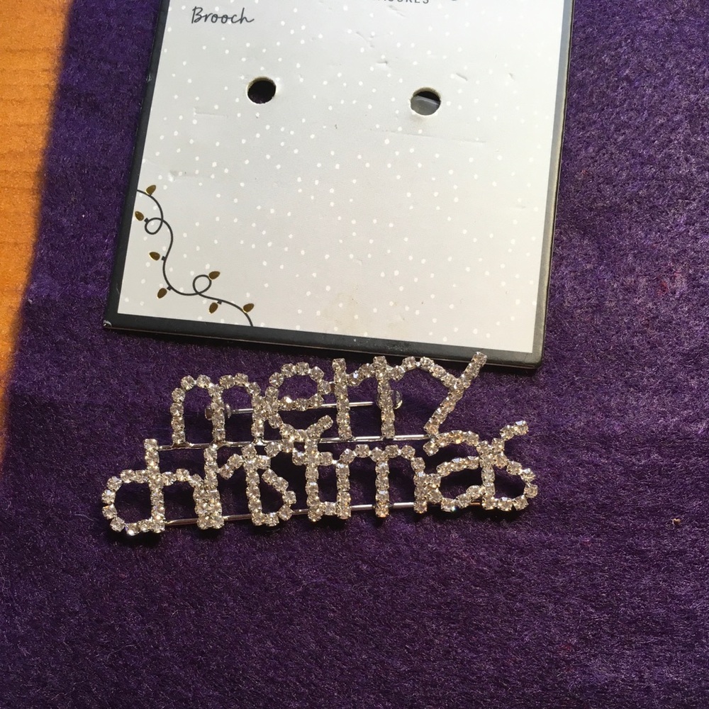 Rhinestone Christmas Brooches